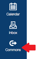 Global Nav with Commons icon identified