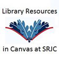 Library resources in Canvas at SRJC