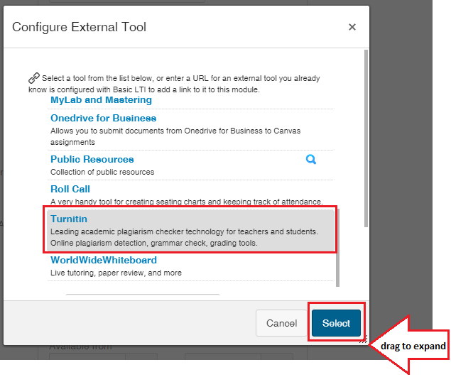 Configure external tool