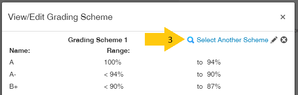 Screenshot of select another scheme