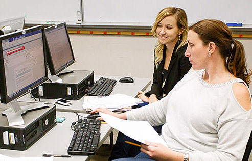 Students in computer lab