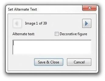 Set Alt Text dialog box