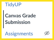 Canvas Grade Submission tool in course navigation