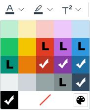 Color choices in Canvas