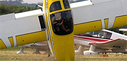 Plane, nose in ground