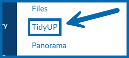 Screenshot of TigyUp located on the Navigation Bar.
